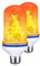Ecoodisk Flickering Candle Bulb Led Flame Effect Fire Electric Bulb E27 Bulb Household Bulb 4 Modes (Flame+Breathing+Continuous+Inverted),2,E26