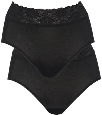 CALIDA Iconics Midi Slip Damen | high waist, im praktischen Doppelpack, aus 100% Baumwolle