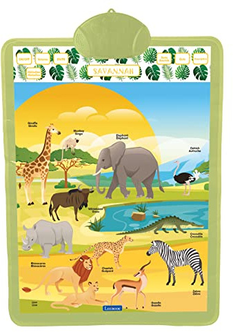 Lexibook Zweisprachiges Lernposter Savanne Thema Tiere Musik Quiz Beschreibung - JCMAT15i1