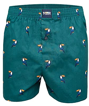 Happy Shorts Herren Boxer Print - Tucan - Größe XL