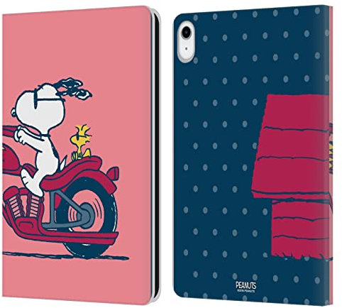 Head Case Designs Offizielle Peanuts Snoopy & Woodstock Halbzeiten Und Gelächter Leder-Wallet-Hülle Kompatibel mit Apple iPad 10.9 2022/2025
