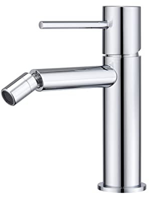 MIICE - Rubinetto a bide - monocomando per WC acqua fredda/calda - Rubinetto igienico WC- SERIE MONZA Cromato - BDM039-2