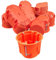 20x 1-Fach Gipskartondose, Hohlwanddose, Gerätedose, Schalterdose, Abzweigdose Orange UP HW Ø 68mm 60mm Tiefe, zur Befestigung der Dose in Gipskartonplatten, PK60-44LP 20st.