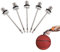 SHUBEIEUMI Ballpumpe Nadeln, 5 Stück Ballpumpen Aufblasnadel aus Edelstahl, Passt für jeden Sportball Volleyball Basketball Fußball Gymnastik Soccer Ball, Aufblasgerät Luftpump