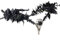MOSTORY Handgemachte schwarze Blumenkrone - Gothic Einstellbare Rabenschädel Tiara Hexe Stirnband Dunkle Fee Kopfbedeckung mit Strass für Zauberer Halloween Cosplay Karneval Hochzeit Cosplay Karneval