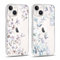 Yoedge 2 Stück Handyhülle für iPhone 14 / iPhone 13 Hülle, Transparent Blumen Muster Mädchen Aesthetic Motiv Handyhülle, Weich Silikon Stoßfest Kratzfestes Durchsichtig Schutzhülle für iPhone 13 6,1