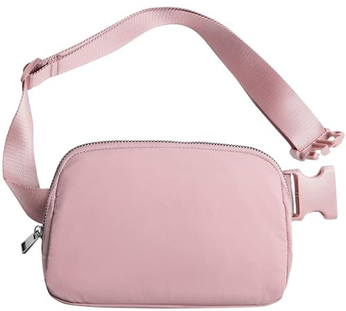 Taeku Bauchtasche Gürteltasche für Damen Herren Klein Gürtel Taille Sporttasche Querkörper Bum Hüfttaschen Fanny Pack für Laufen Wandern Travel Workout (Rosa)