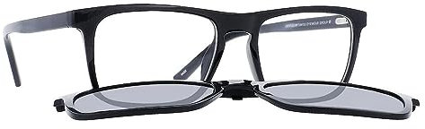 INVU. M4302A Unisex-Rahmen mit Magnet, polarisiert, Clip-on, schwarz hochglanz, 54 EU