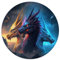 Tapferer Drache-Puzzle für Erwachsene, rundes 1000-teiliges Puzzle als Geschenk, recycelter Karton, 26,5 x 26,5 Zoll