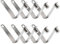 INCREWAY Zeltstangen-Clips, 8 Stück Kajak-Paddel-Feder-Clips, Zeltstange, Druckknopf-Federklemmen für Camping, Kajak, Paddel, Zeltstange, 8 mm Knopf + 60 mm lang