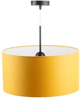 Miratic Hängeleuchten & Pendelleuchten Pendelleuchte Esstisch Moderne Deckenlampe Hängend mit austauschbarer E27-Lichtquelle max 60 W (Senf)(Glühbirne fehlt)