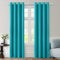 MIULEE Vorhänge Pfauenblau Blickdicht mit Ösen, Schöner Weicher Verdunklungsvorhänge zum Verdunkeln von Räumen, 2er Set Gardinen Abdunkelnd Schlafzimmer Wohnzimmer Thermovorhang Kälteschutz 140X245 CM
