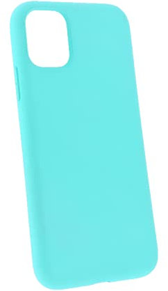 Funda Compatible para móvil iPhone 11 Pro MAX Carcasa Silicona Líquida Suave Flexible Antigolpes Delgada de Colores con Forro de Terciopelo Interior (iPhone 11 Pro MAX, Aguamarina)