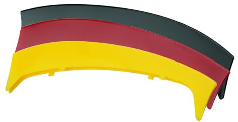 TECART 3D Auto Accesorios Parrilla Frontal Inserto Rejilla Moldura Se Ajuste Para BMW Serie 3 E46 1997-2001 10 Rejilla Decoración Parrillas Rayas Estilo Deportivo Cubierta de Parrilla Bandera Alemana