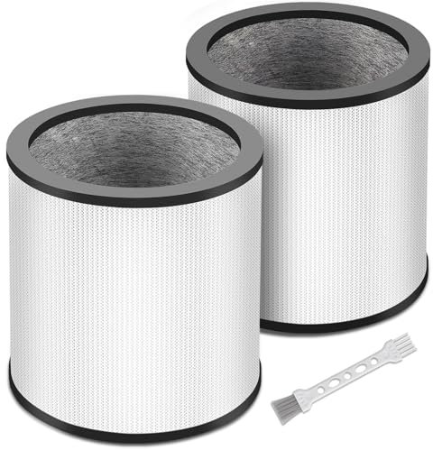 TP01 TP02 Ersatzfilter, kompatibel mit Dyson Pure Cool Link TP01, TP02, TP03, BP01, AM11 Tower, 360° True Filter, vergleichbar mit Teilenummer 968126-03, Schwarz