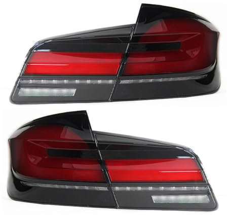 ZHAODG Auto Rücklicht, Für BMW F10 F18 2010 2011 2012 2013 2014 2015 2016 2017 Blinker Rückleuchte, Heckleuchte Bremse Rückfahrscheinwerfer, Hinten Rücklicht Montage