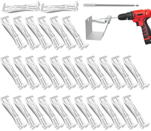 Dachrinnenbügel – Set aus universellen Dachrinnenhalterungen, robust und zuverlässig | Verstellbare Passform für verschiedene Dachrinnengrößen, einfach zu installieren, rostbeständig und