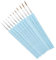 SEWACC 11St Zeichenstift acrylbilder nagelgele Detailpinsel ölmalerei ölgemälde kleine Pinsel Detailmalpinsel Miniatur-Malpinsel Miniaturfarbe Farbe für Miniaturmalerei Eisen Sky-blue