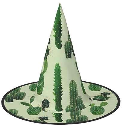 SamLng Kaktus Halloween Hut für Erwachsene, vielseitiges Hexenhut, Kostümzubehör für Partys, Maskerade, Cosplay, Dekorationen