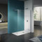 GRAND VERRE Paroi de douche 90x200 Verre EXTRA CLAIR avec profilé et barre en inox