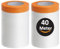 ZWERKZEUG Abdeckfolie mit Klebeband - Maler Goldband Tape-Abdeckfolien Malerfolien (2 Rollen)