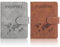 Wanmu 2 Stück Reisepasshülle, Passport Cover Reisepass Hülle Kunstleder Passport Hülle mit RFID Blocker PU Leder Passhülle für Damen und Herren Personalausweise Kreditkarten Reisedokumente