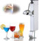 Stainless Steel Glass Chiller, 28W Commercial Mini Ice Cup Machine, 600pcs/h, Built-in LED Light, Drop Down Instant Drink Chiller for Bar, Restaurant, Kitchen, Quickly Frozen