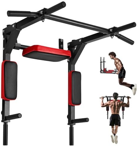 VEVOR Barre de traction multifonctionnelle, barre de fitness murale pour salle de sport à domicile, en acier robuste, capacité de charge de 200 kg, équipement d'entraînement pour le haut du corps