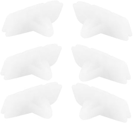Vaguelly 6pièces Clips De Fixation Pour Pare-boue Compatibles Avec Garde-boue Sous Pare-chocs Voiture Fixation Par Pression Rivets