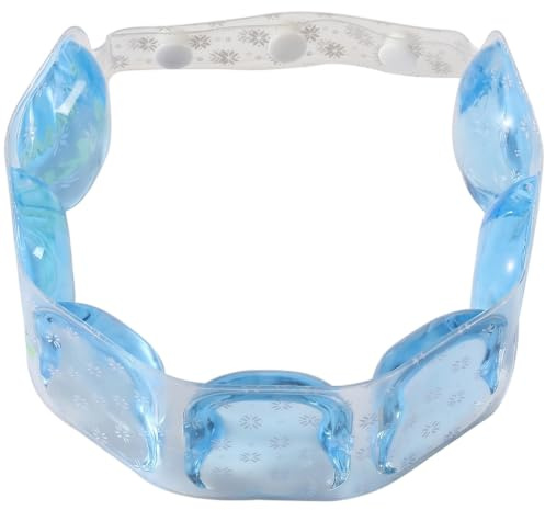 Tube de refroidissement pour le cou, sac de glace doux pour le cou, 18° bleu