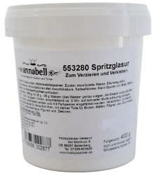 Hobbybäcker Spritzglasur (400 g), auf Eiweißbasis, zum selbst Anrühren, ideal zum Kleben und Verzieren von Lebkuchen und anderem Gebäck