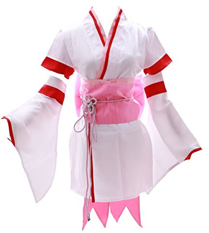 Kawaii-Story MN-17 Ram RE: Zero Kara Hajimeru Isekai Seikatsu weiß Kimono Set Cosplay Kostüm (Gr. M)