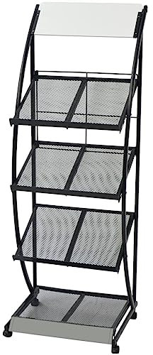 vidaXL Zeitschriftenständer Zeitungsständer Magazinhalter 47 x 40 x 134 cm A4