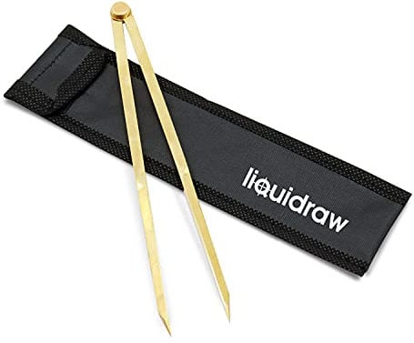 Liquidraw Navigationsteiler, einhändig, aus massivem Messing, 20 cm