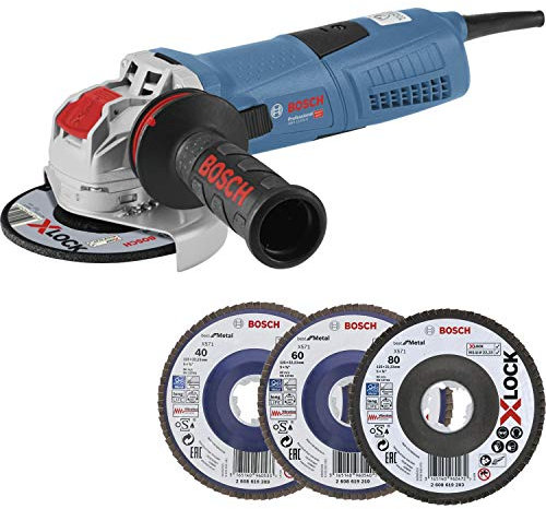 Bosch Professional 0615990L0U - Smerigliatrice angolare GWX 13-125 S X-LOCK 1300 Watt