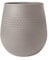 Villeroy & Boch - Manufacture Collier taupe, große Vase Carré, 23 cm, Premium Porzellan, Taupe