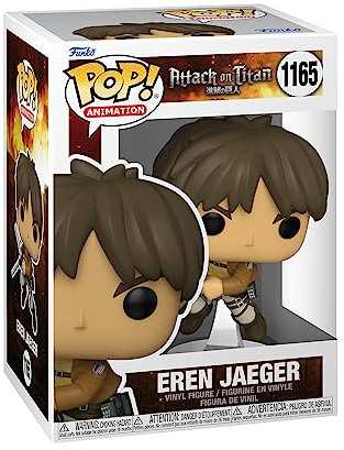 Funko Pop! Animation: Attack On Titan - Eren Jaeger Yeager - Vinyl-Sammelfigur - Geschenkidee - Offizielle Handelswaren - Spielzeug Für Kinder und Erwachsene - Anime Fans - Modellfigur Für Sammler
