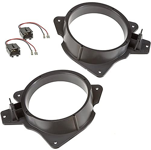 Sound-way - Adaptateurs Anneaux de Montage Haut-parleurs Speakers Enceintes Compatible avec Peugeot 207 Portes arrière - KC36.1