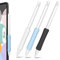 NIUTRENDZ Confezione da 3 Impugnatura in Silicone per Apple Pencil 2ª Generazione, Apple Pencil (USB-C) & Apple Pencil Pro Design Ergonomico Custodia Protettiva Custodia (Bianco + Blu + Nero)