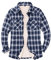ZENTHACE Veste chemise en flanelle doublée de polaire Sherpa pour femme (doublure Sherpa), Motif écossais bleu marine, Medium