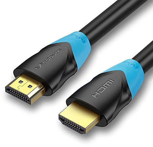 Seminer 4K HDMI Cable 10FT, HDMI 2.0 High Speed 18Gbps 3M Long Cable 4K 60Hz HDR 3840p 2160p 3D HDCP PVC HDMI Cord Connector Compatible for Monitor Projector UHD TV PC Xbox PS4 (Black)