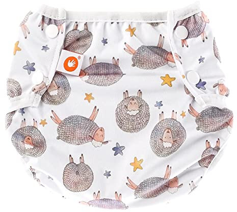 XKKO - waschbare Schwimmwindel - One Size (4-15 kg) -Dreamy Sheeps