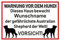 Samunshi® Aufkleber Australian Shepherd Warnung - Schild Sticker Hinweisschild Warnschild Vorsicht Hund 30 x 20cm Australian Shepherd Warnung schwarz