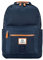 SEVENTEEN LONDON – Stilvoller ‘Knightsbridge’ Schulrucksack in marineblau mit einem klassischen Schultasche Design – perfekt für 15,6-Zoll-Laptops