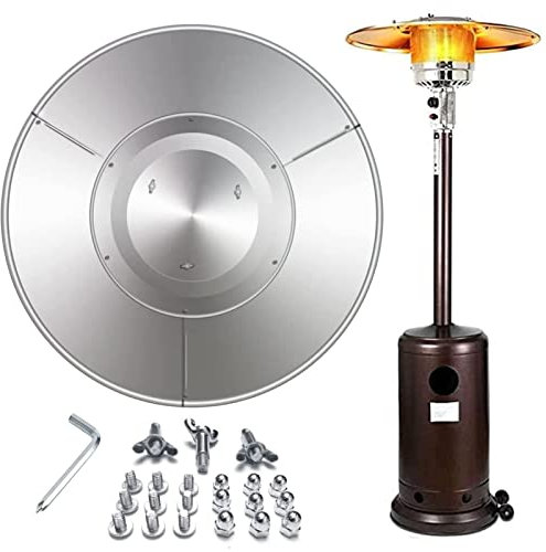 Bouclier réflecteur pour Chauffe-terrasse extérieur | pièces Rechange en Aluminium,Bouclier réflecteur Chaleur extérieur pour appareils Chauffage au gaz