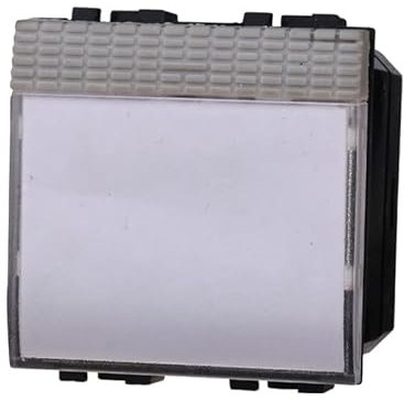 Pulsante Targa Portanome Campanello, Compatibile Con Bticino Living Light, Ocuppa 2 Posti Moduli (Grigio)