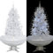 Schneiender Weihnachtsbaum mit Schirmfuß, Mogou Künstlicher Weihnachtsbaum, Tannenbaum Deko, Christmas Tree, Weinachtsbaumsmuck, Weiß 170 cm