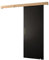 KRYSPOL Schiebetür SALWADOR 1 90cm, Türen, Schlafzimmer, Wohnzimmer, Korridor, Modern Design (schwarz matt/Gitter: Artisan Eiche/Griff: Gold)