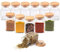 EVADUESS Gewürzgläser mit Holzdeckel, 150ml x 12, Aufbewahrungsgläser, Gewürzdosen, Gewürzset, Gewürzbehälter, Gewürzstreuer, Gewürzaufbewahrung, Gewürz organizer, Küchenorganizer, Zutatenbehälter