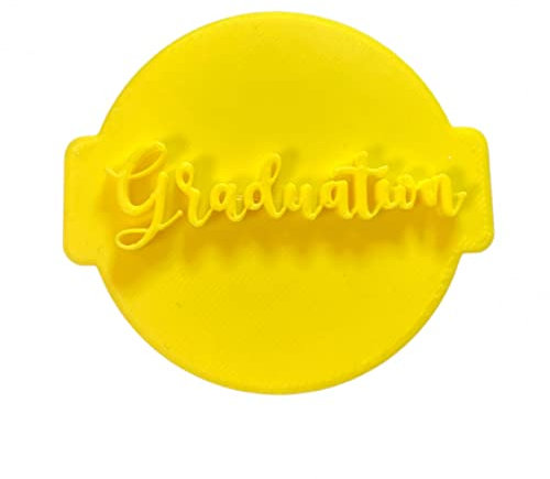 The Cookie Cutter Hub Graduation Embosser No 126 /Stamp for Cupcakes Fondant Icing Clay Cake Baking Decoration